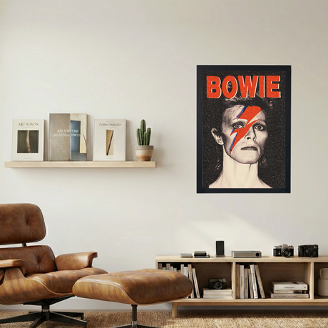 David Bowie 'Lightning' Poster - Mockup 1