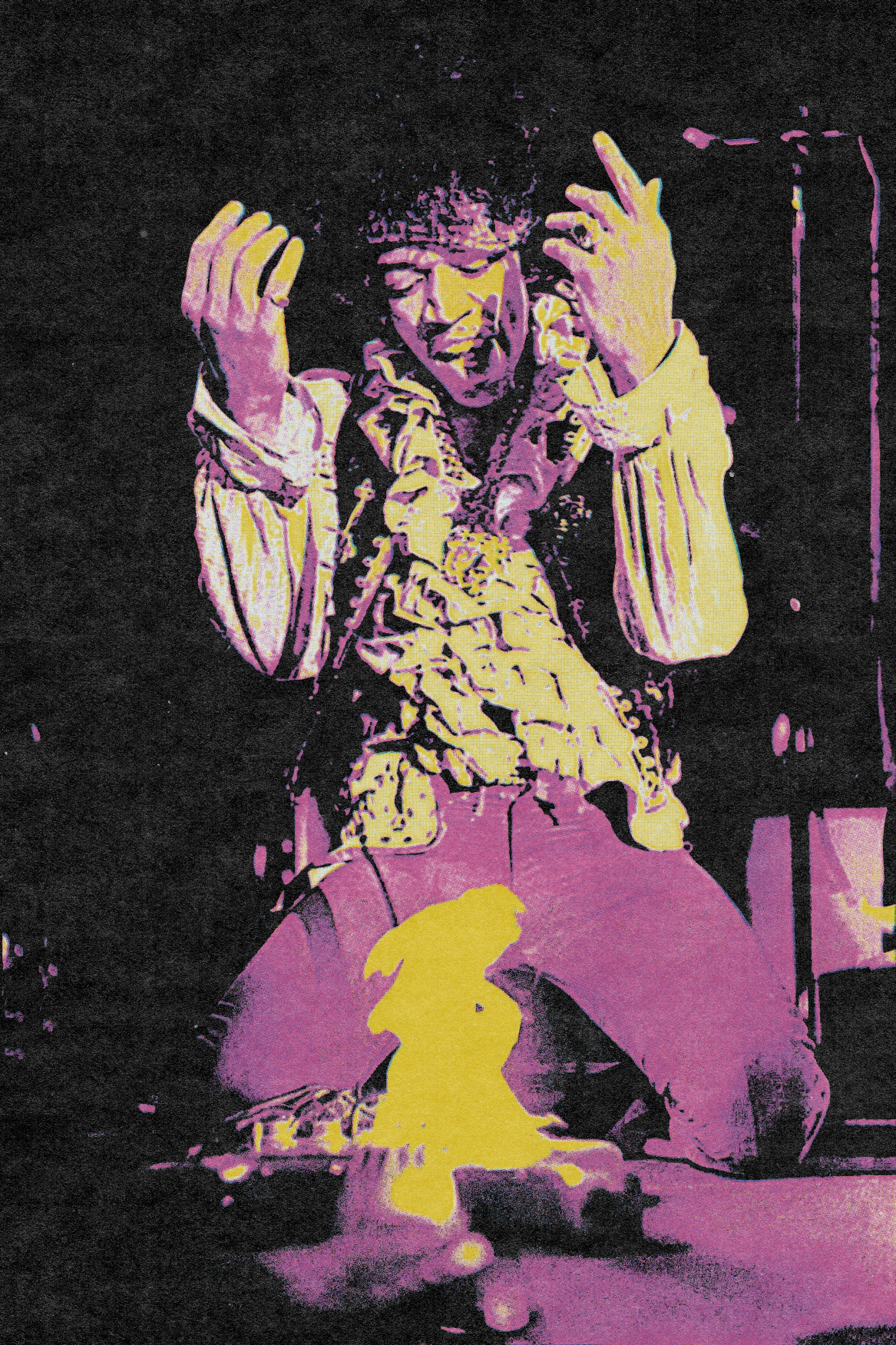 Jimi Hendrix 'HEAT' Poster