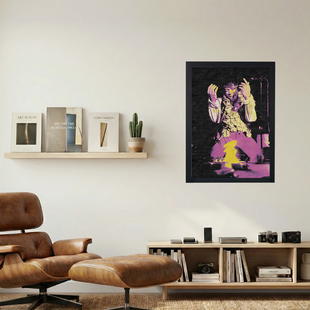 Jimi Hendrix 'HEAT' Poster - Mockup 1