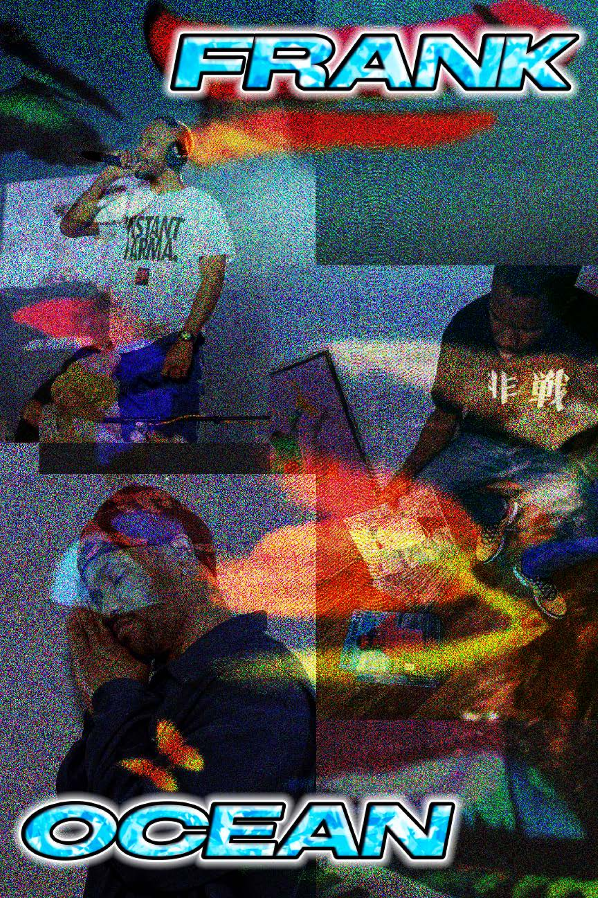 Frank Ocean 'Saturated' Collage Poster