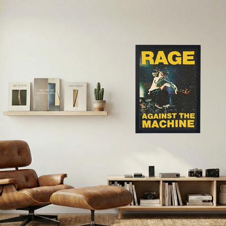 Rage Against The Machine 'RAGE' Poster - Mockup 1