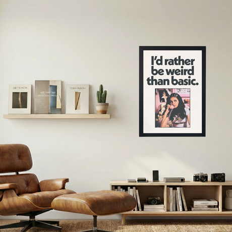 Weird > Basic' Poster - Mockup 1