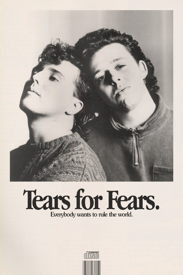 Tears For Fears 'Rule The World' Poster