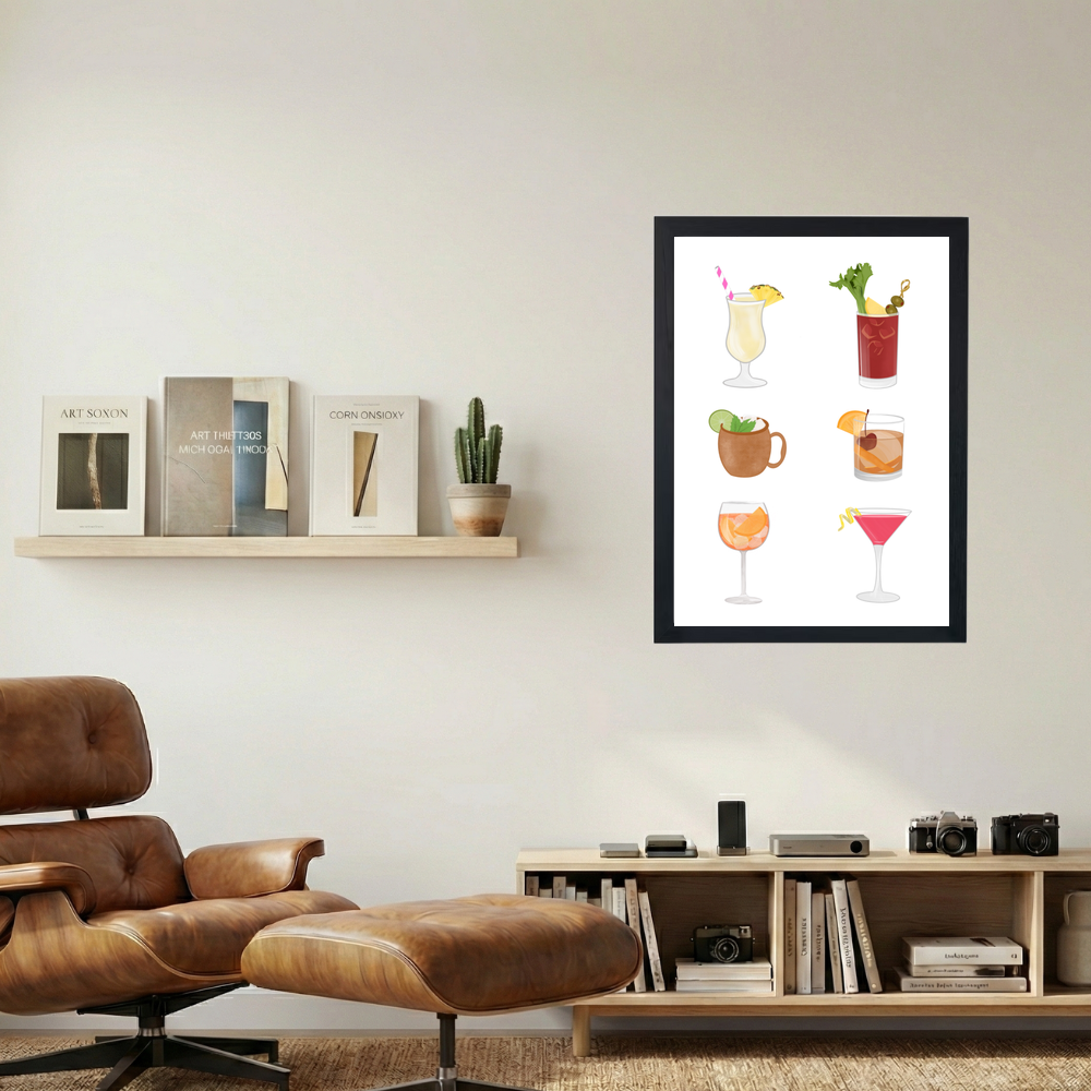Cocktails Poster - Mockup 1