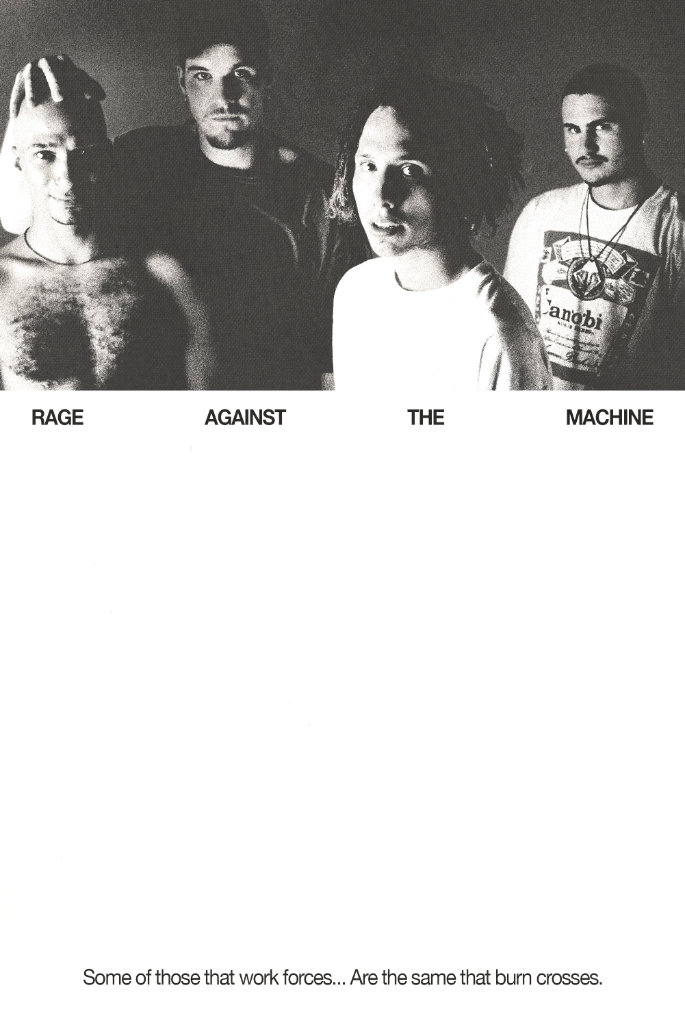 Rage Against The Machine 'Burn Crosses' Poster