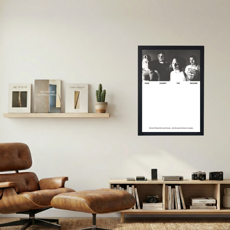 Rage Against The Machine 'Burn Crosses' Poster - Mockup 1