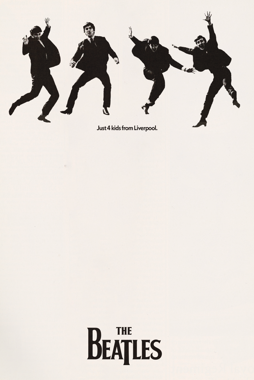 The Beatles '4 Kids From Liverpool' Poster