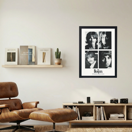 The Beatles 'Collaged' Poster - Mockup 1
