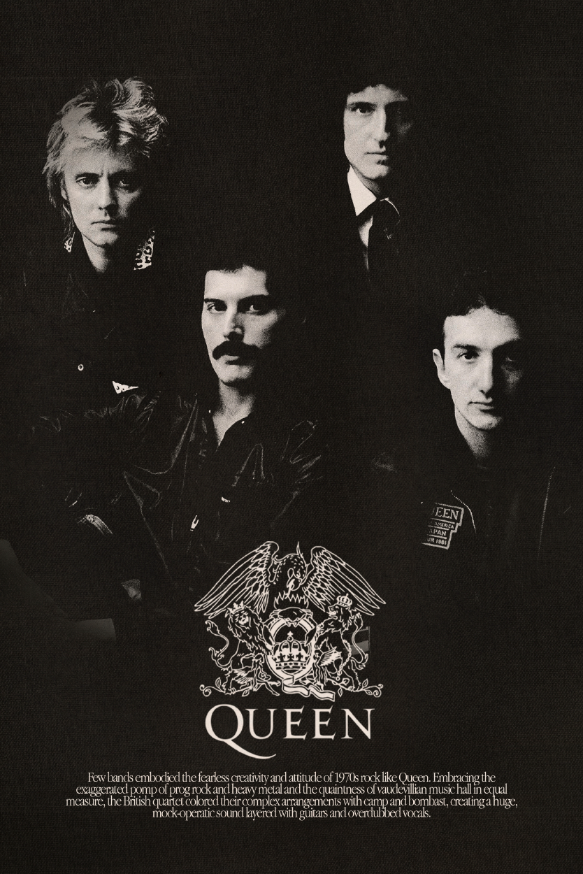 Queen 'Bio' B&W Poster