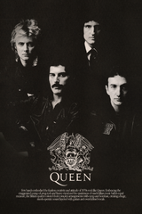 Queen 'Bio' B&W Poster