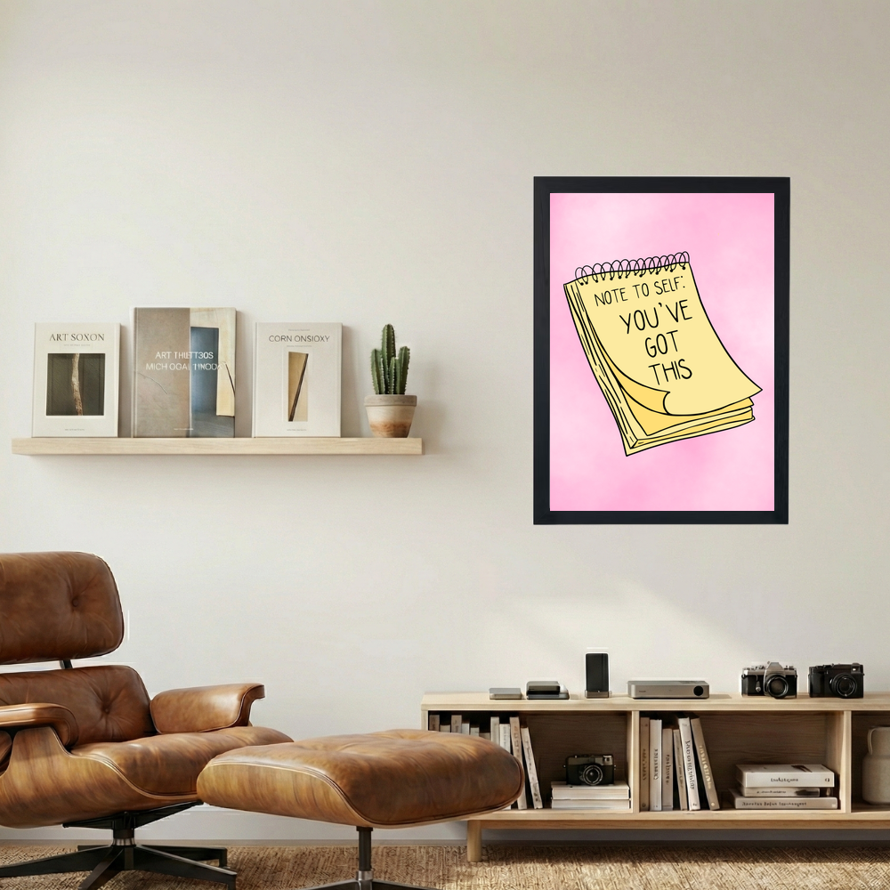 Note To Self' Poster - Mockup 1