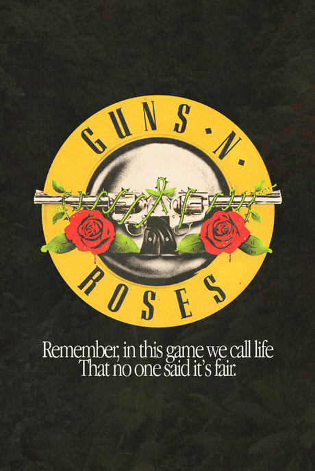 Guns N' Roses 'No One Said It's Fair' Poster
