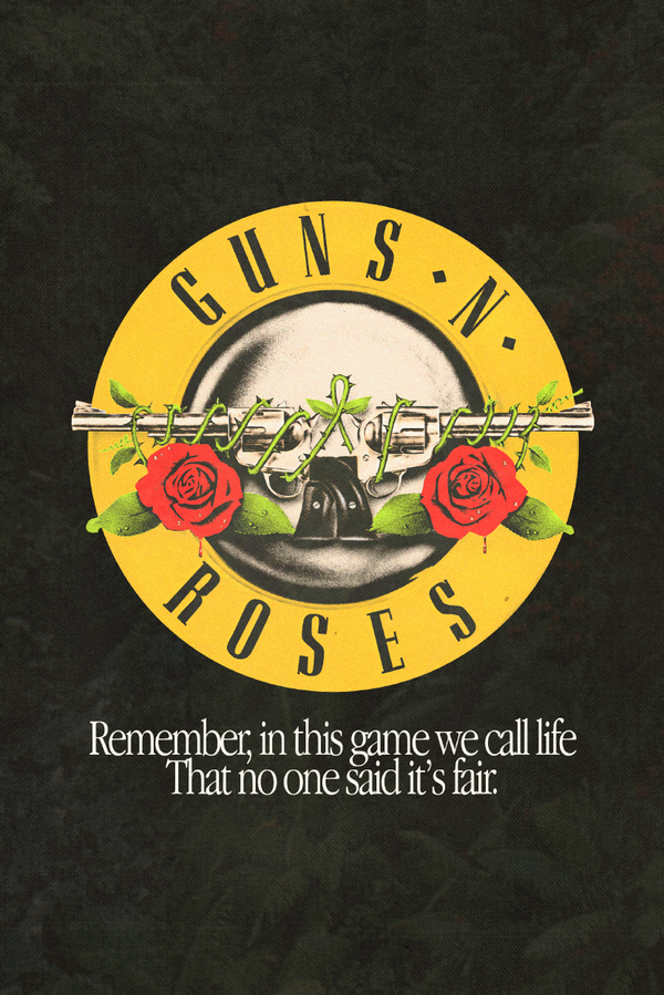 Guns N' Roses 'No One Said It's Fair' Poster