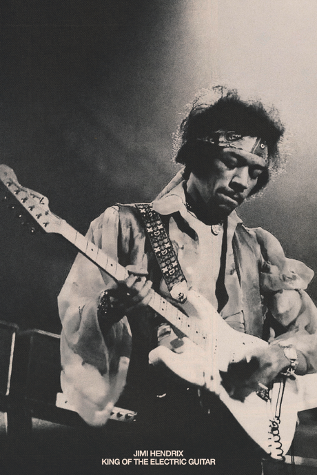 Jimi Hendrix 'The King' Poster