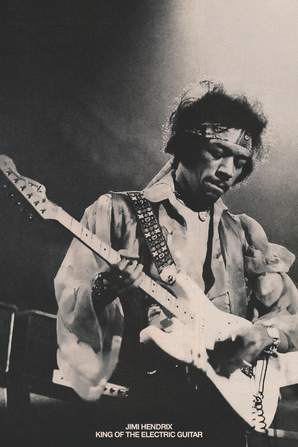 Jimi Hendrix 'The King' Poster