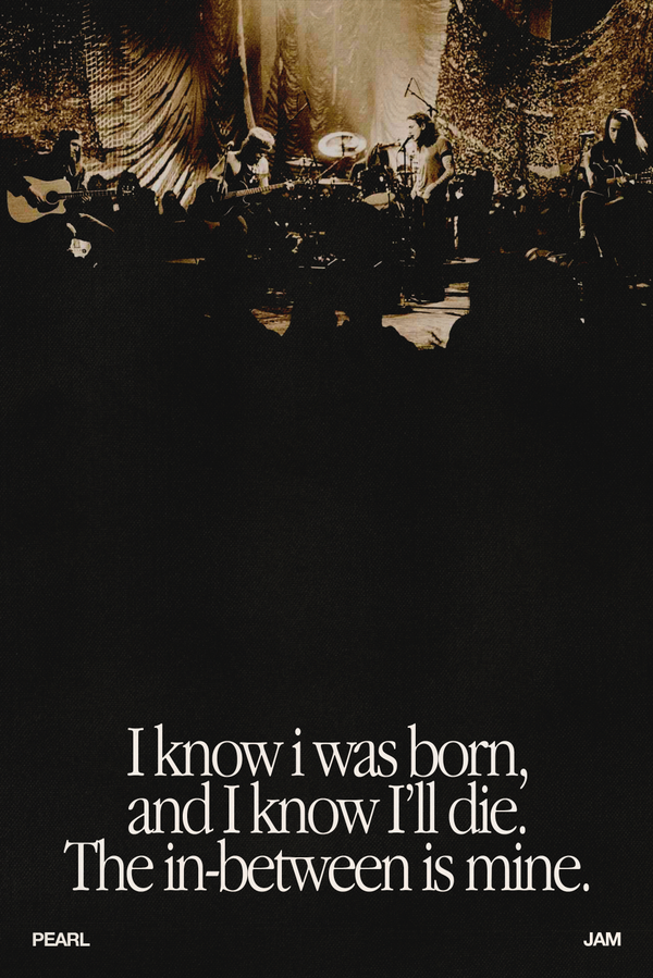 Pearl Jam 'I Am Mine' Poster