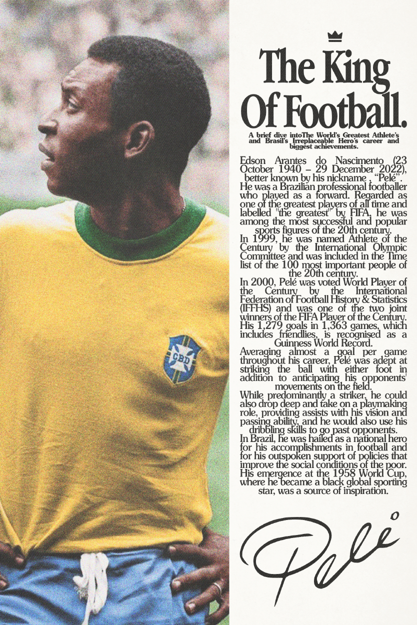 Pel 'King Of Football' Poster