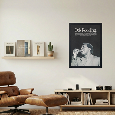 Otis Redding 'King Of Soul' Poster - Mockup 1