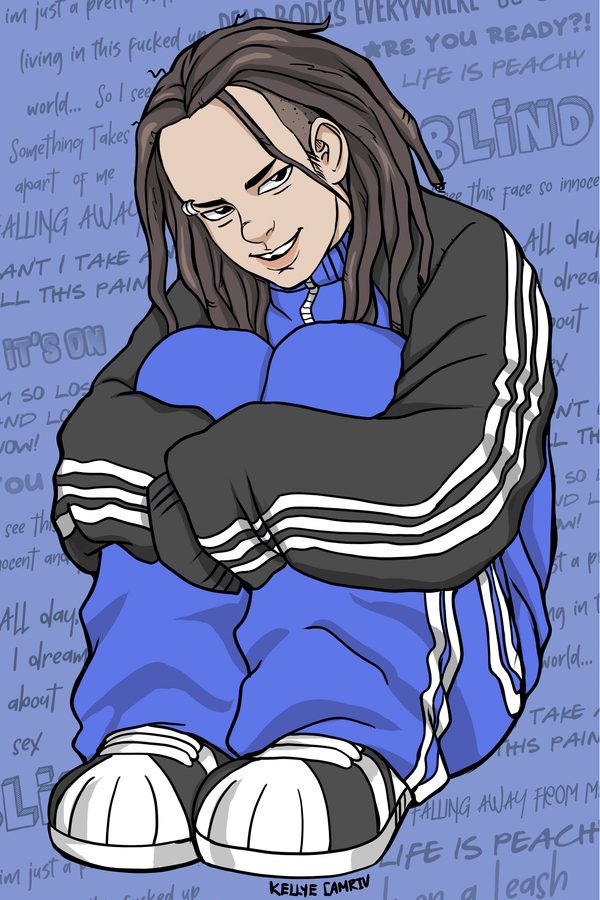 Korn x Jonathan Davis Illustration Poster