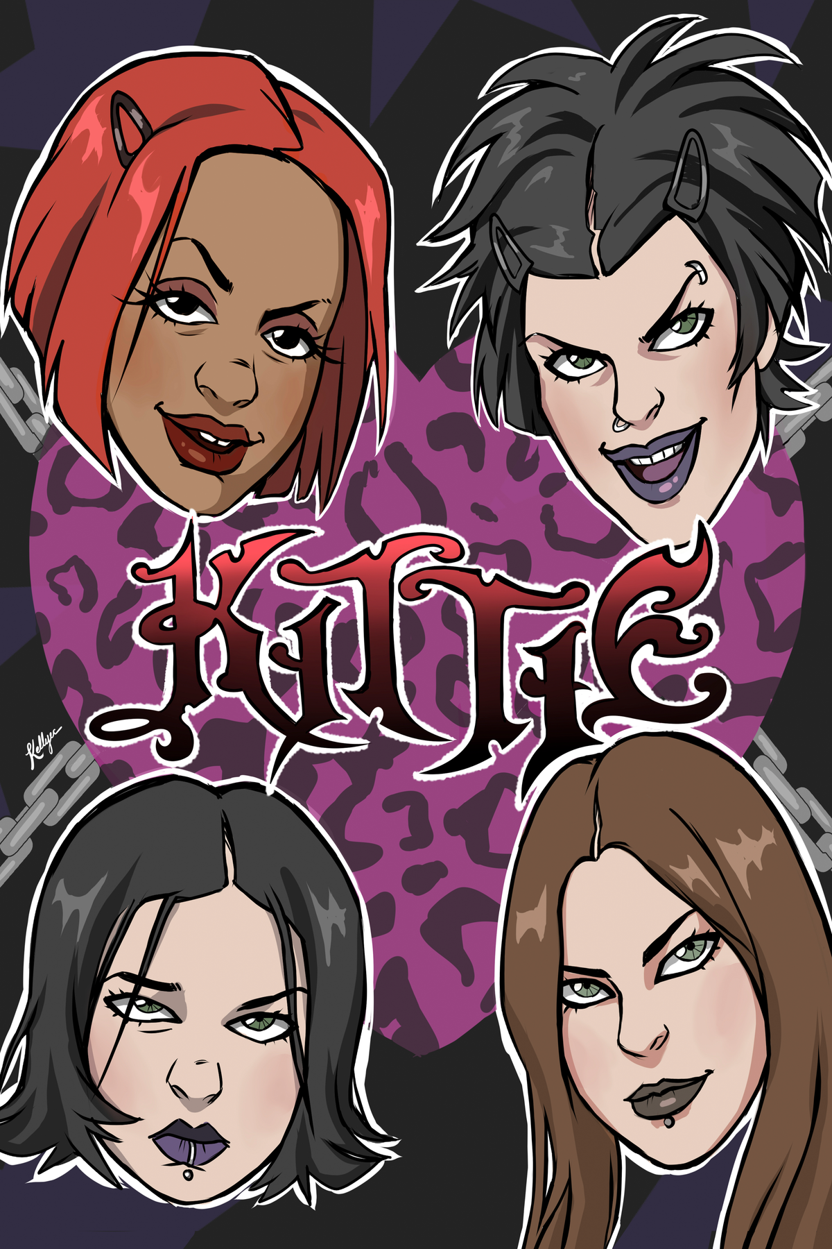 Kittie Illustration Poster