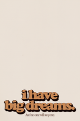 Big Dreams Poster