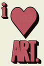 I Heart Art' Poster