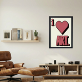 I Heart Art' Poster - Mockup 1
