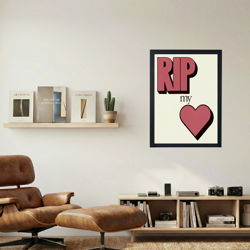 RIP My Heart' Poster - Mockup 1