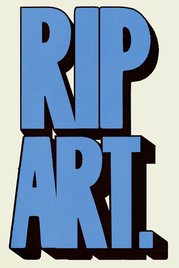 RIP Art.' Poster