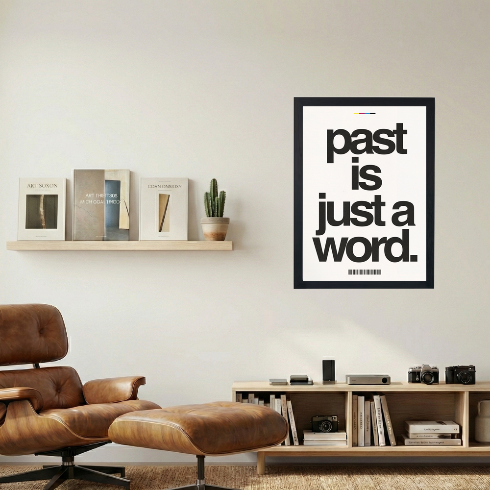 Just A Word' Poster - Mockup 1