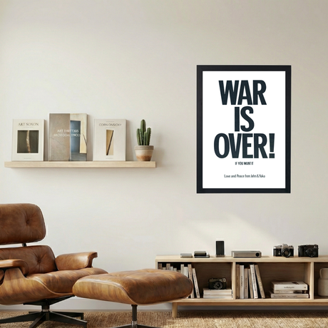 John Lennon 'War Is Over!' Poster - Mockup 1