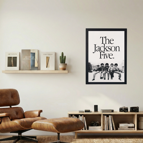 The Jackson Five B&W Poster - Mockup 1