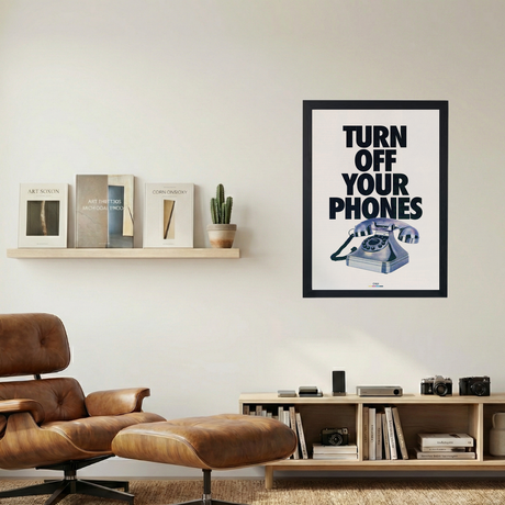Turn Off Your Phones' Poster - Mockup 1