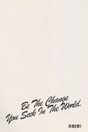 Be The Change' Poster
