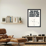 Not The Easiest' Poster - Mockup 1