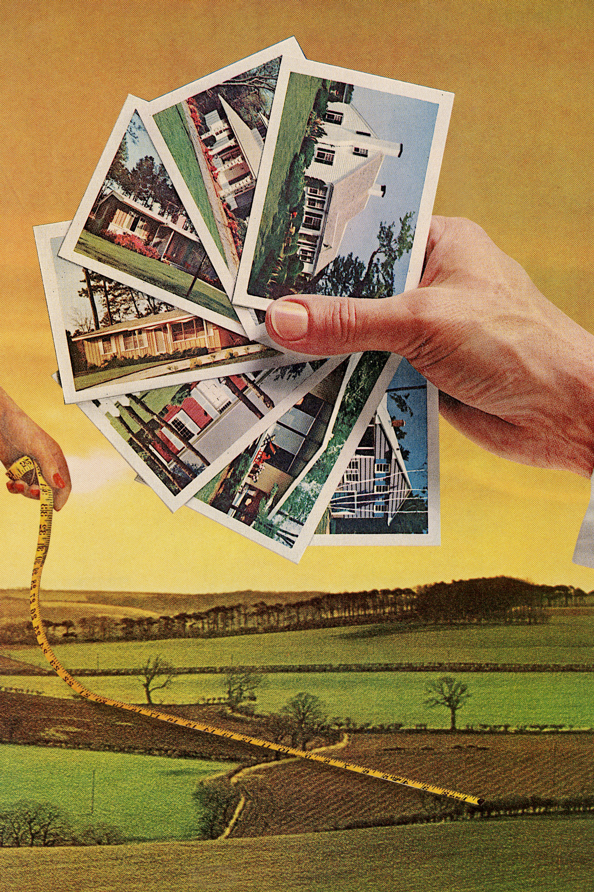 Postcards' Collage Poster