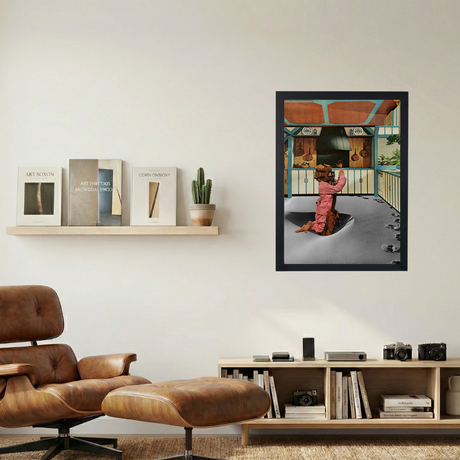 Pray For Air' Collage Poster - Mockup 1