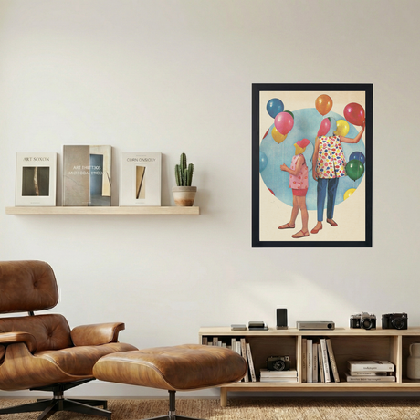 Balloons' Collage Poster - Mockup 1