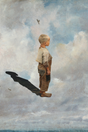 Boy In Clouds Poster