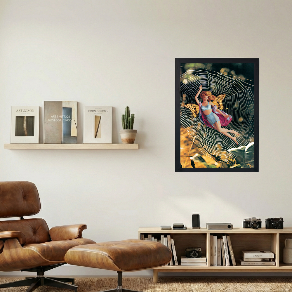 Butterfly Girl' Collage Poster - Mockup 1