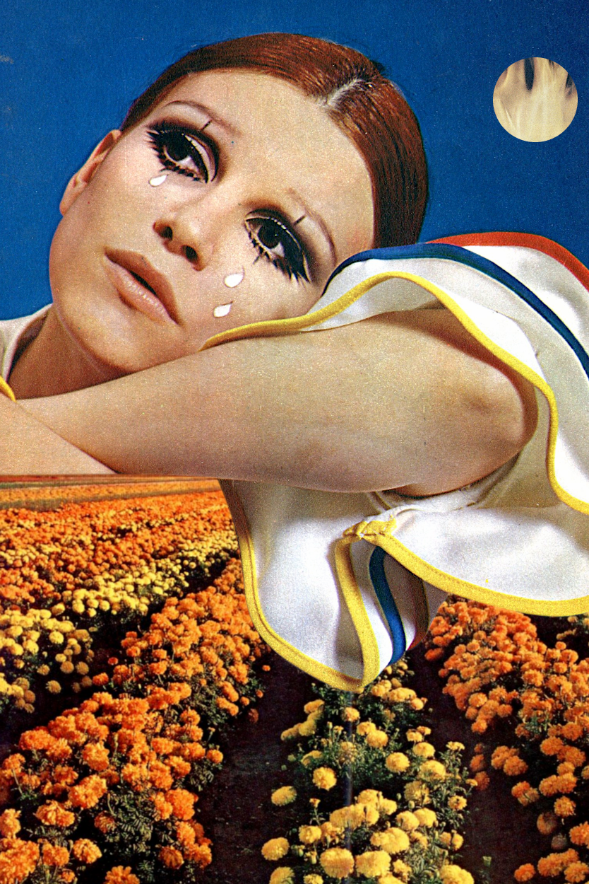 Tear Watered Fields' Collage Poster