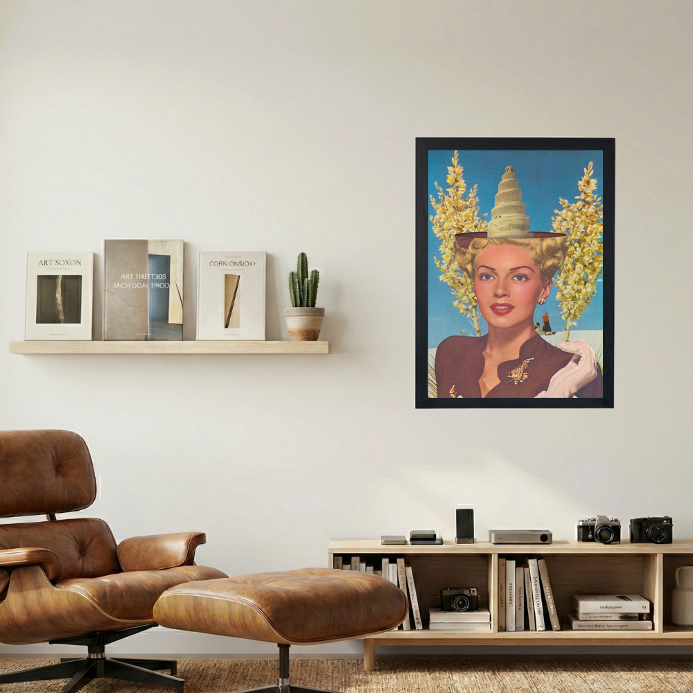 Conehead' Collage Poster - Mockup 1
