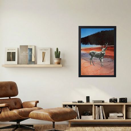 Lava Deer' Collage Poster - Mockup 1