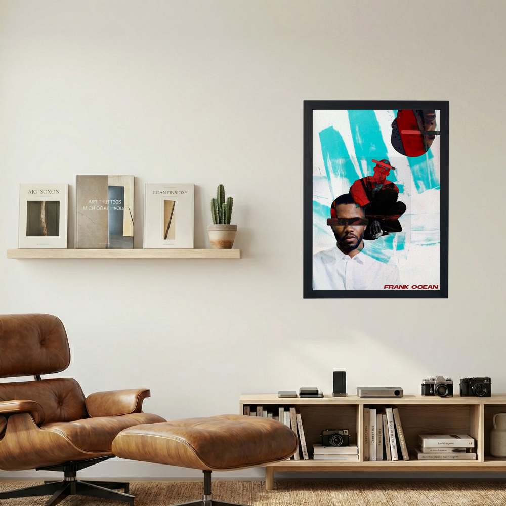 Frank Ocean 'Blank Face' Poster - Mockup 1