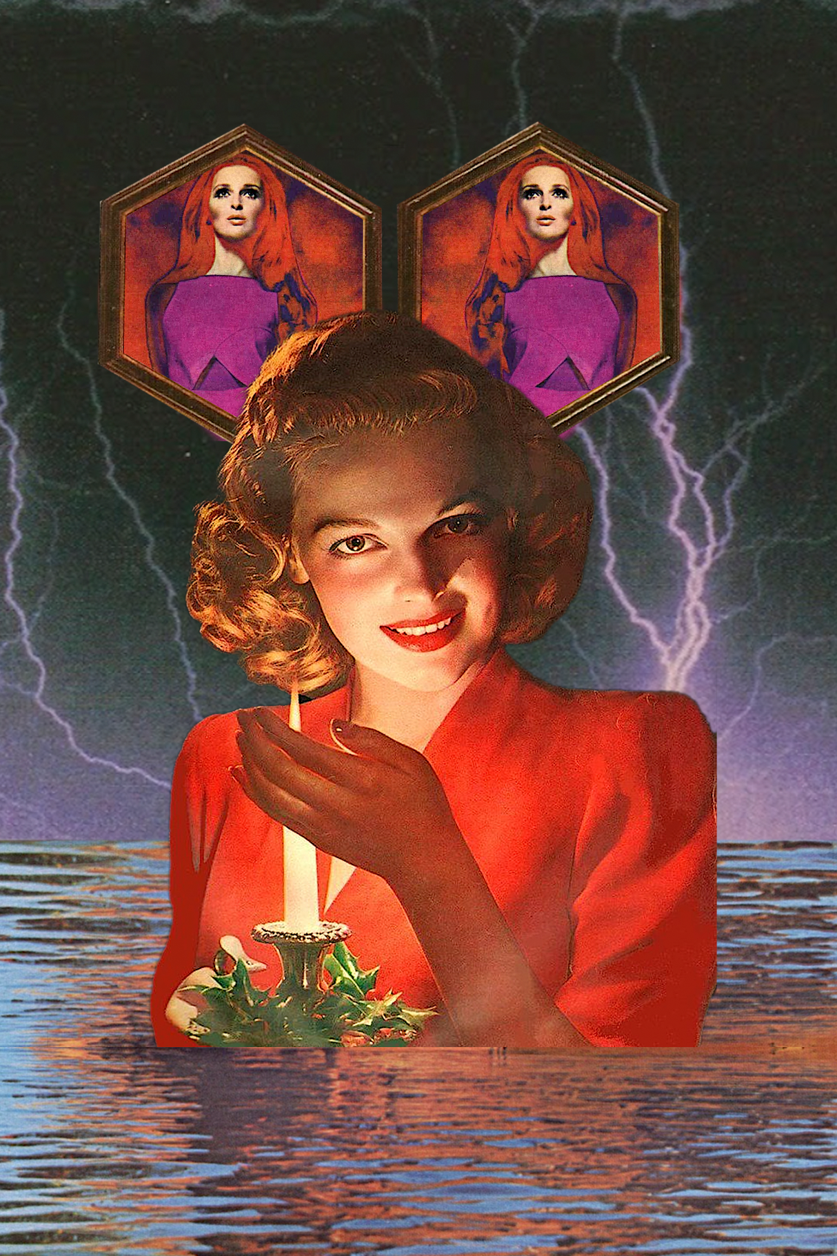 Firelamp' Collage Poster