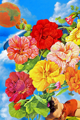 Floral Collage Poster