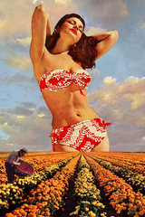 Summer Girl' Collage Poster