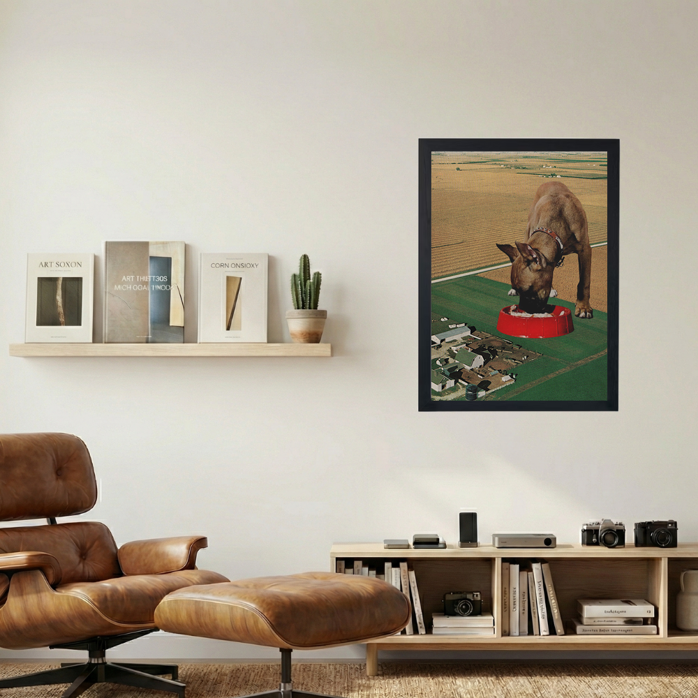 Guard Dog' Collage Poster - Mockup 1