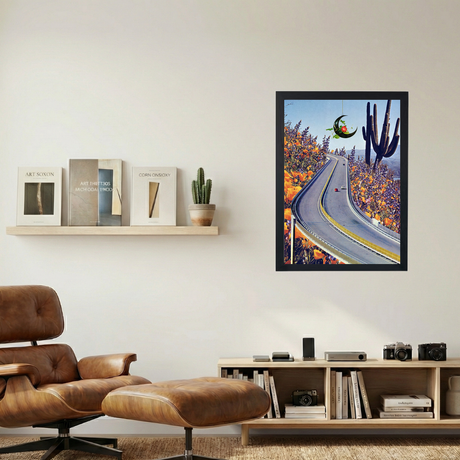 Flower Highway' Collage Poster - Mockup 1