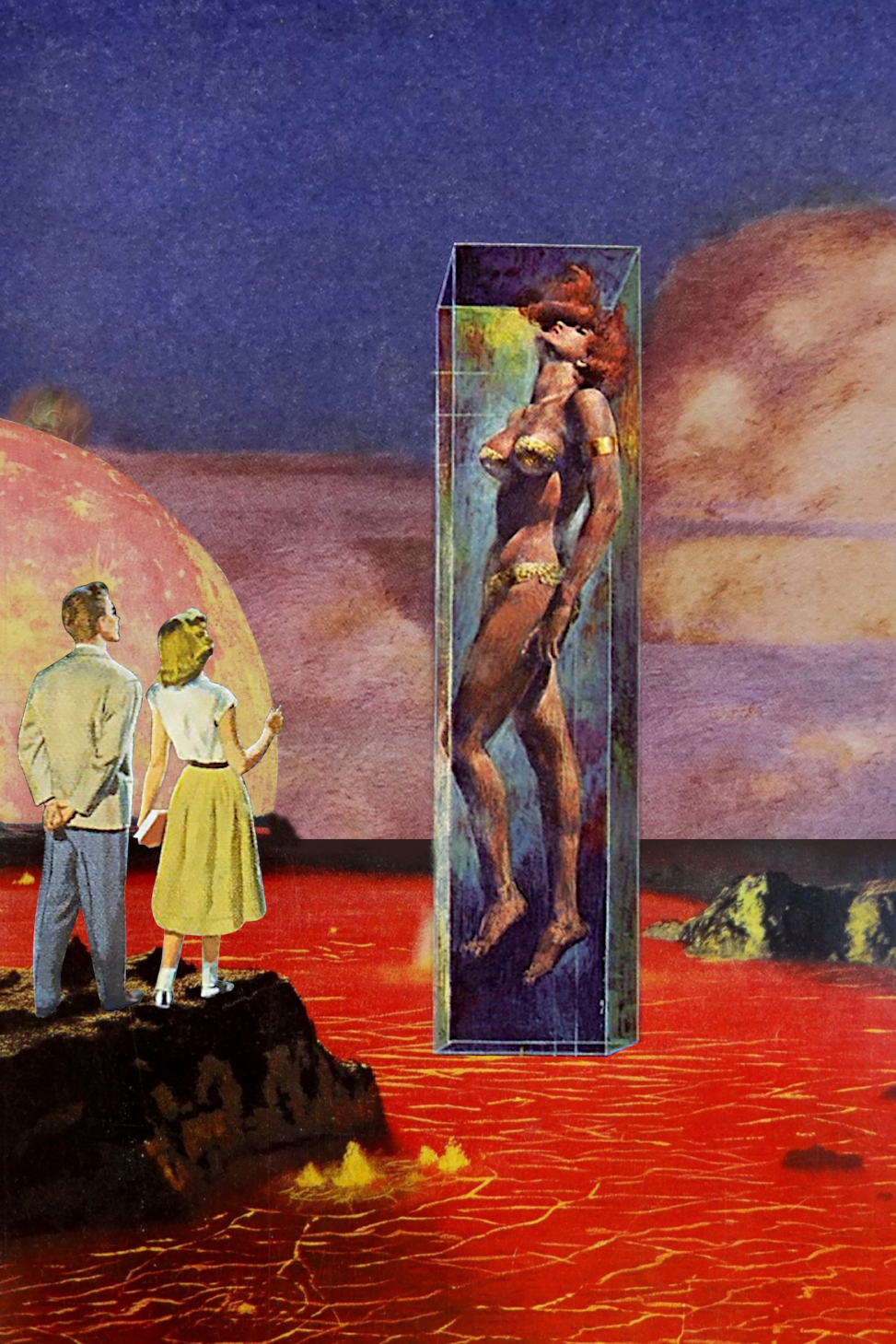 Trapped Or Saved?' Collage Poster